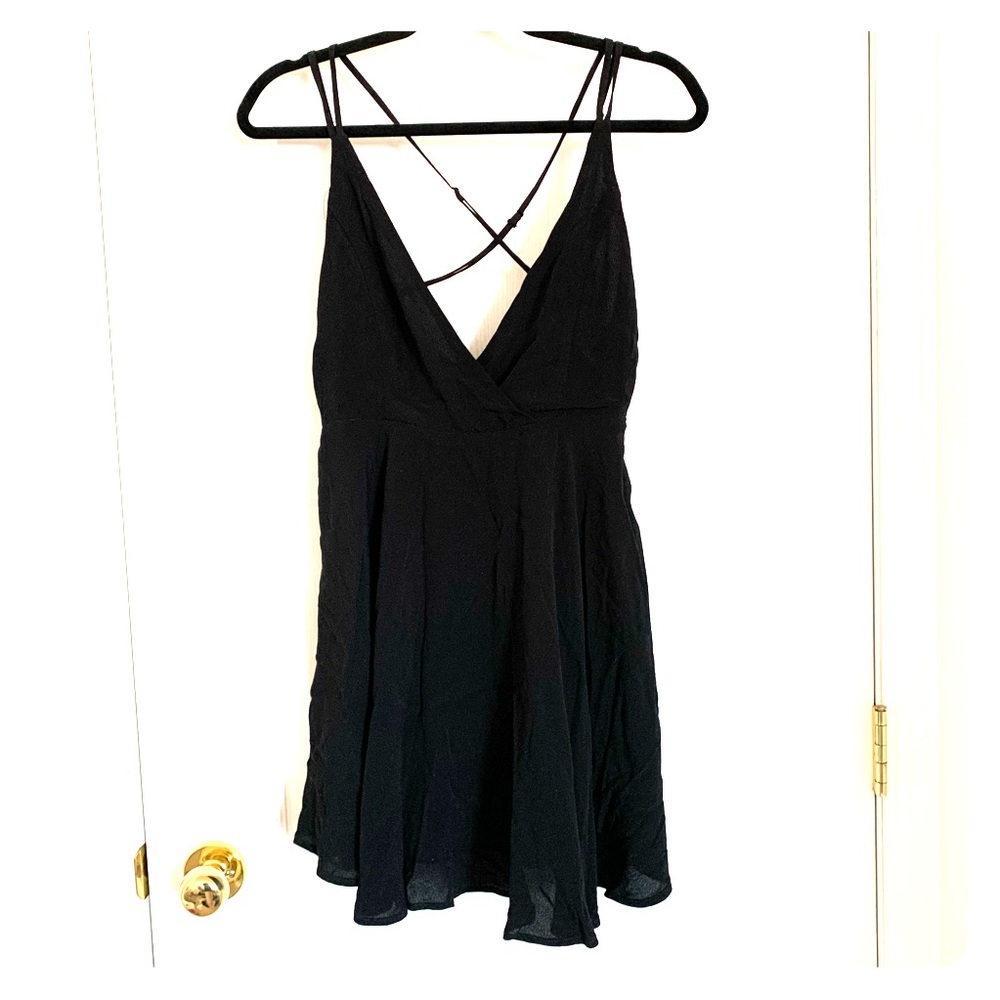 Black Cross Back Romper/Playsuit